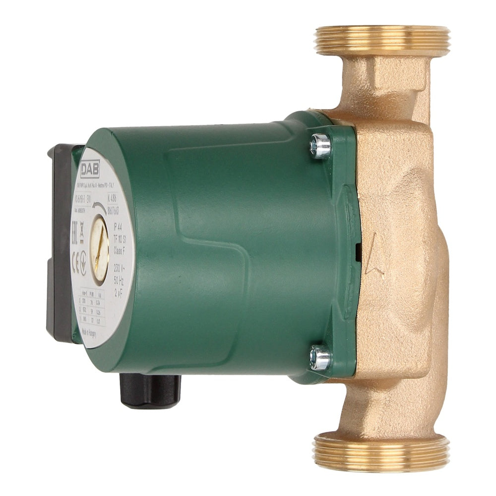 DAB VS 65/150 M Bronze Wet-Rotor Circulator – Potable Hot Water Circulator Pump, 6m Head, 3.7 m³/h, 77W, 150mm, 1½" BSP