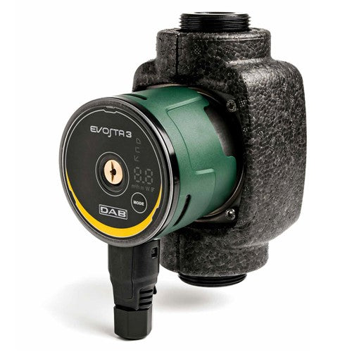 DAB EVOSTA 3 - 60/130 Circulation Pump featuring a digital display and electronic wet rotor design.