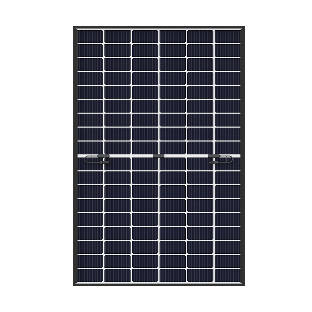DMEGC Solar 455W Infinity RT 108 Cut Bi-Facial Dual Glass N-type Mono Solar Module - Black Frame/White Backsheet