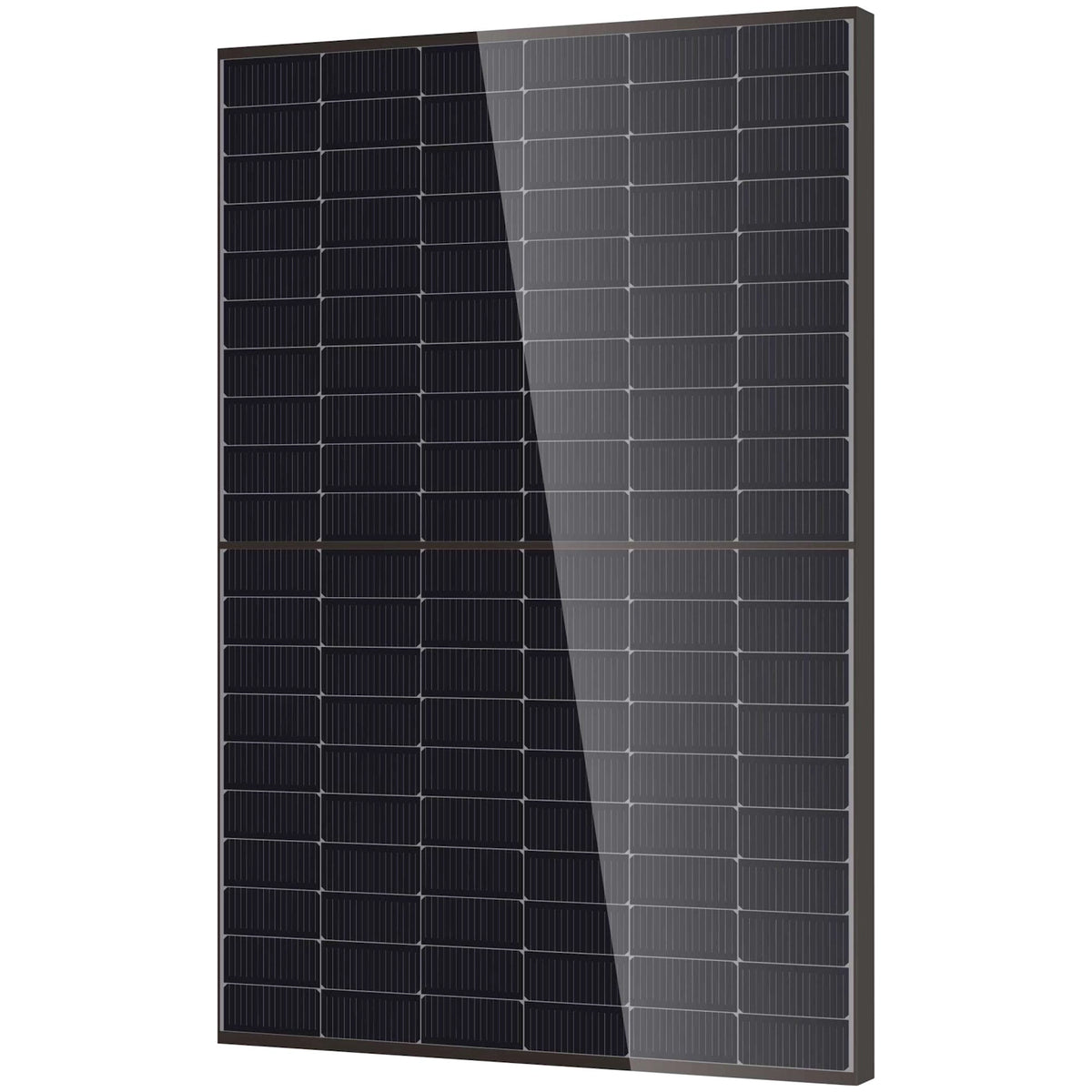 DMEGC Solar 500W Infinity RT 120 Cut Bi-Facial Dual Glass N-type Mono Solar Module - Black Frame/Transparent Backsheet