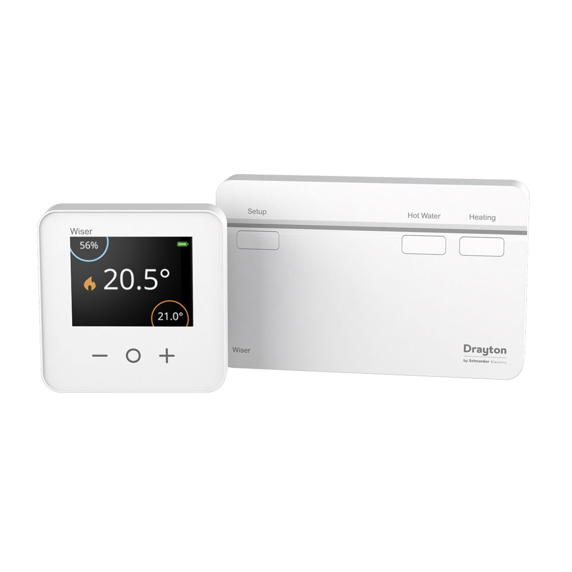 Drayton Wiser Thermostat Kit 2 – Two Channel Smart Thermostat for Conventional Boilers with Heating & Hot Water Control