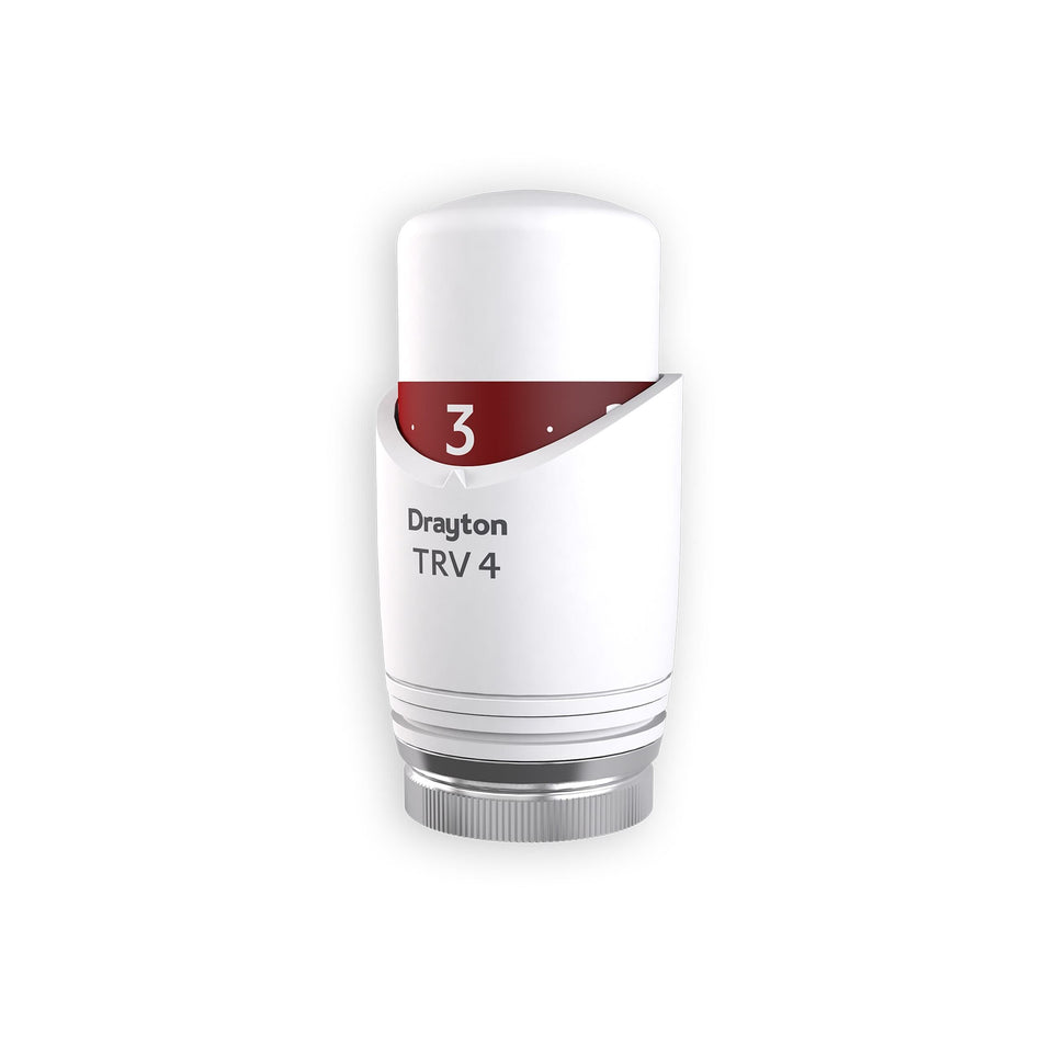 Drayton TRV4 All White Integral Sensing Head - 07 07 007