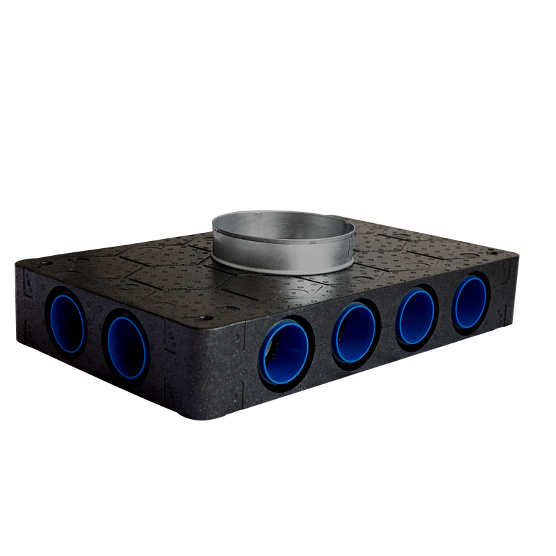 Manifold, 125mm Inlet x 8 Spigot 75mm EPP