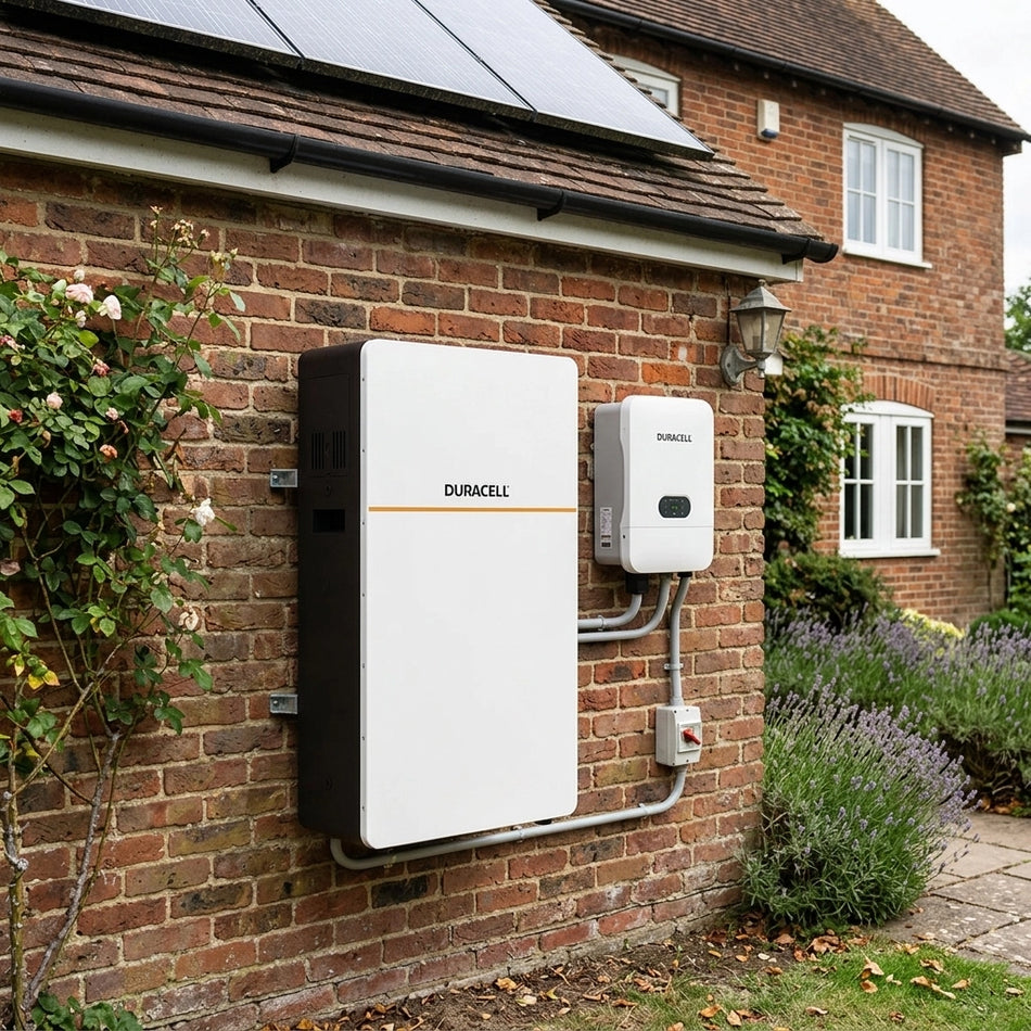 Duracell Energy Dura16 LV 16kWh Home Battery | PD-16KWH-50V-1G | 51.2V, 314Ah, LiFePO4, IP65 Outdoor, Wall Mount