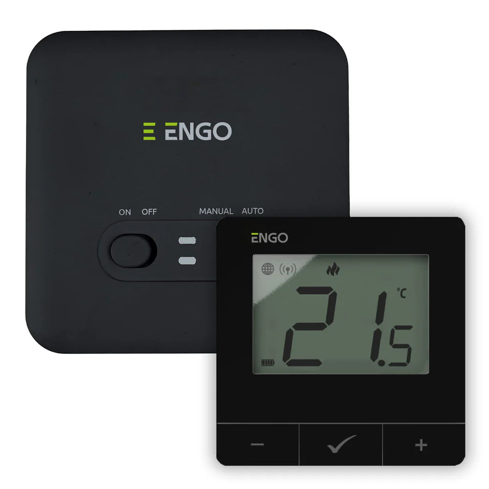 ENGO E20i-B-UK Wireless Smart Thermostat – WiFi, Alexa & App Control, No Hub Required | Black