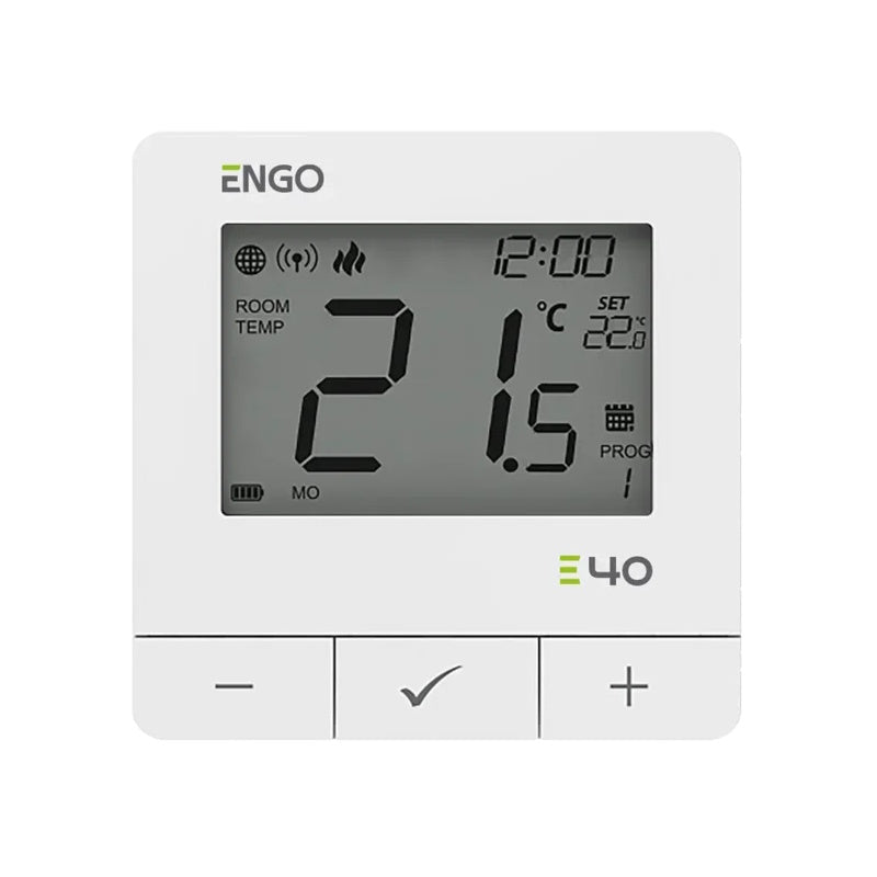 ENGO E40-BATW Battery Powered ZigBee Smart Thermostat - White