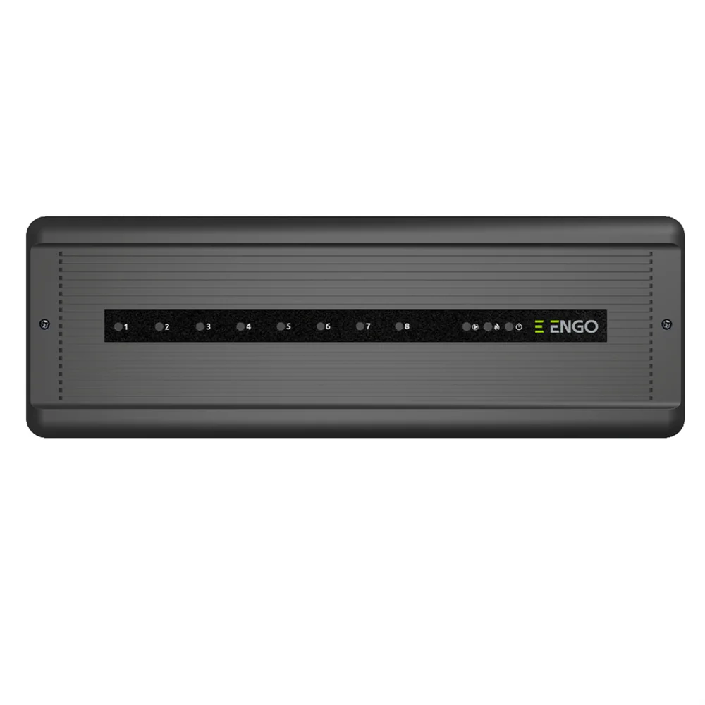 ENGO ECB8-230 Wired Underfloor Heating Control Box – 8 Zones, 230V, Pump & Boiler Module, DIN Rail