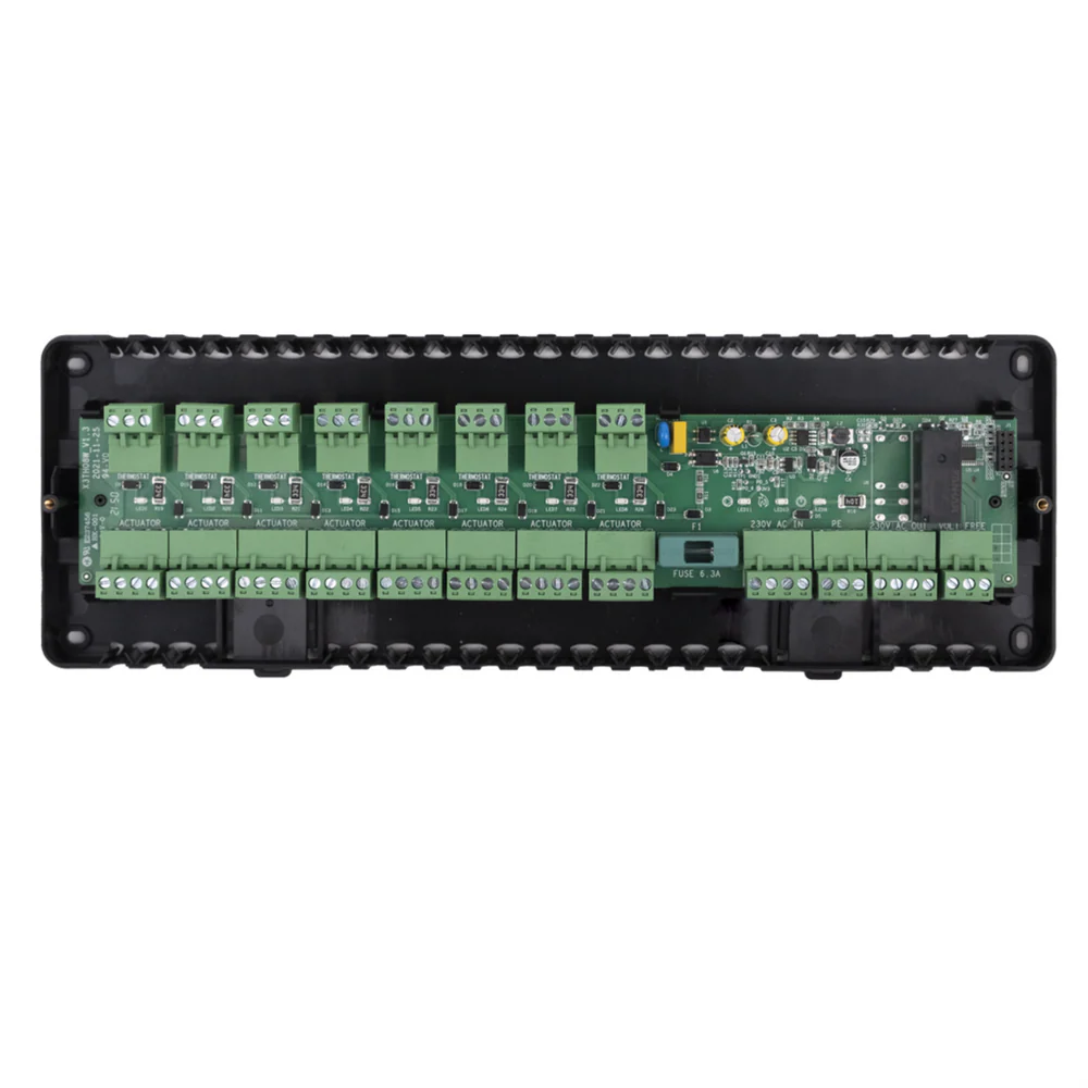 ENGO ECB8-230 Wired Underfloor Heating Control Box – 8 Zones, 230V, Pump & Boiler Module, DIN Rail