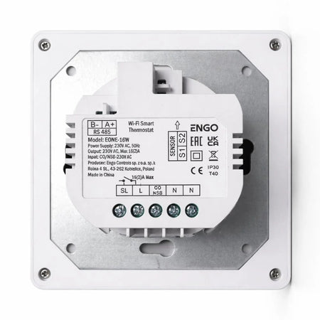 Wi-Fi Smart Thermostat by ENGO on a white background