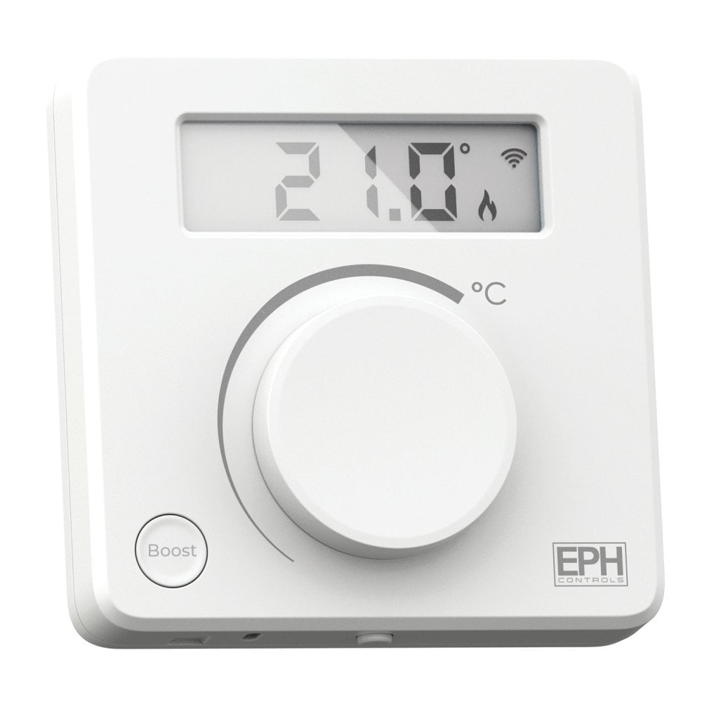 EPH RF Room Thermostat with Boost Button For UFH10-RF
