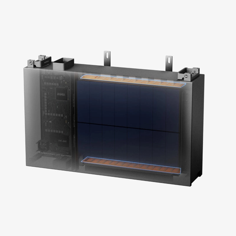 EcoFlow Power Ocean 1ph Hybrid Inverter 5kW Bundle With 5kW LFP Battery