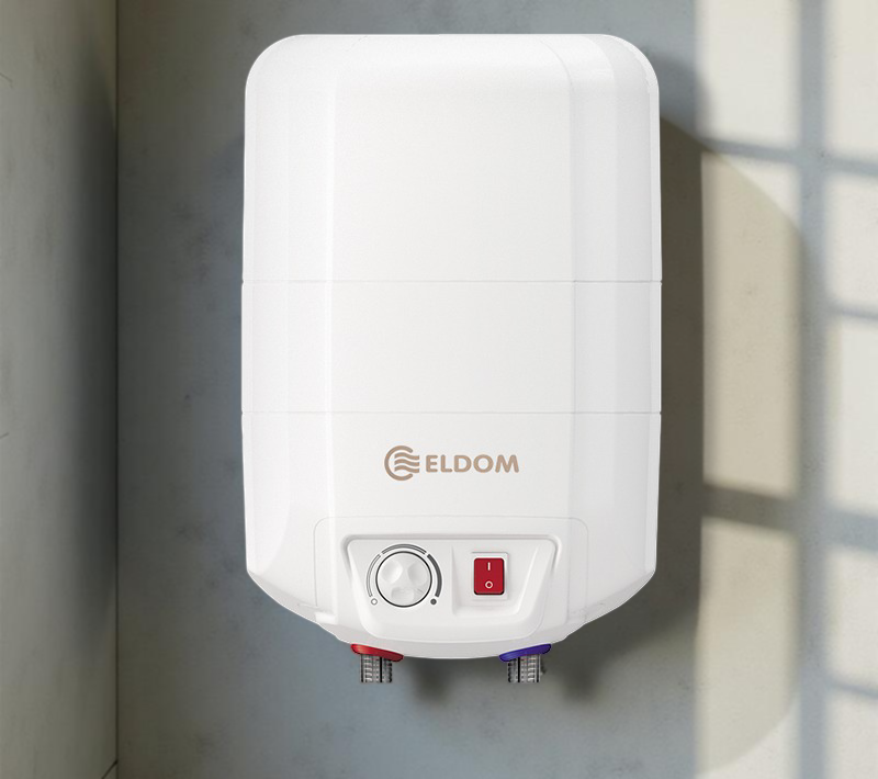 Eldom 10 Litre Over Sink Unvented Electric Water Heater 2kW – Compact Mains Pressure Hot Water Storage Boiler