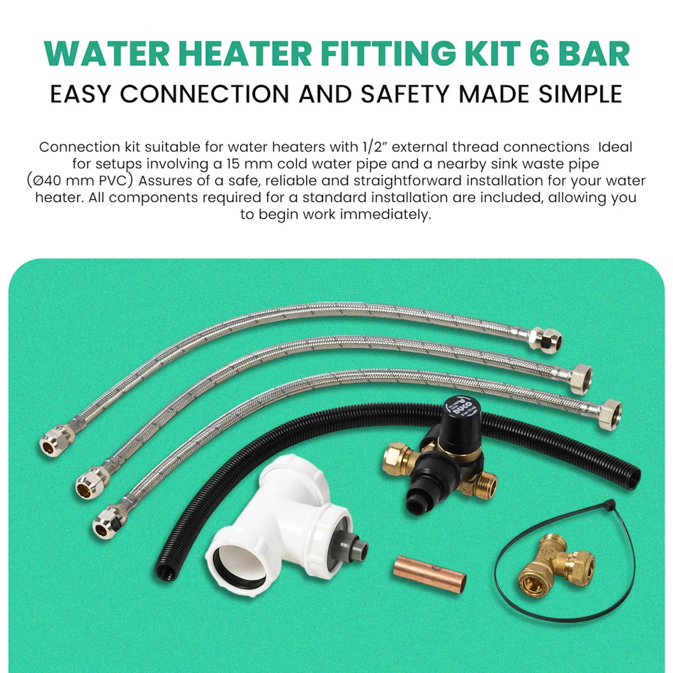 Water Heaters Fitting Kit 6 Bar