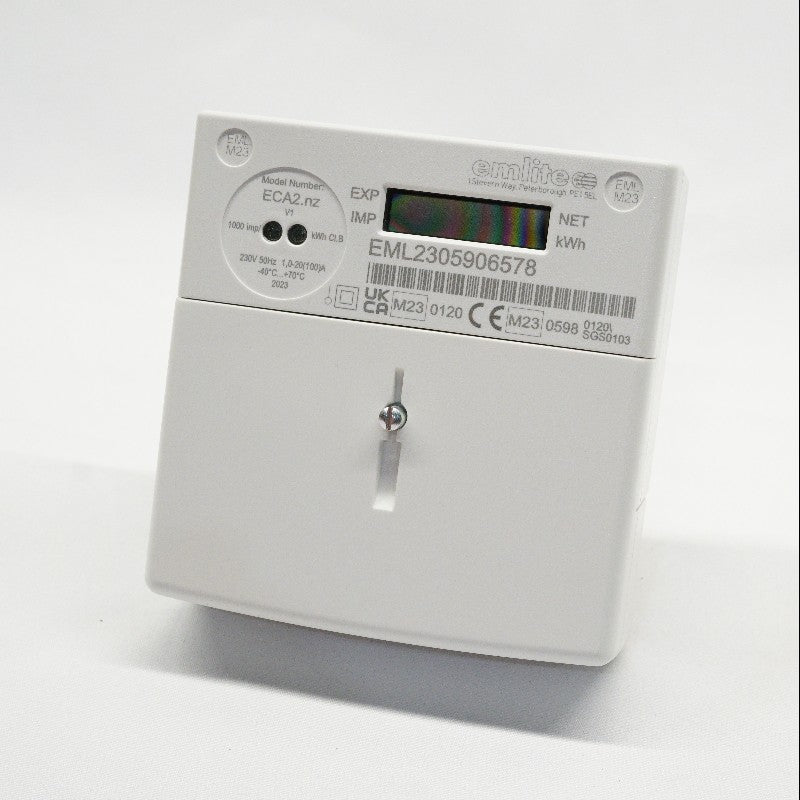 Emlite 1-ph Bi-Directional Generation Meter 100A (1000 pulse/kWh) incl. Cover