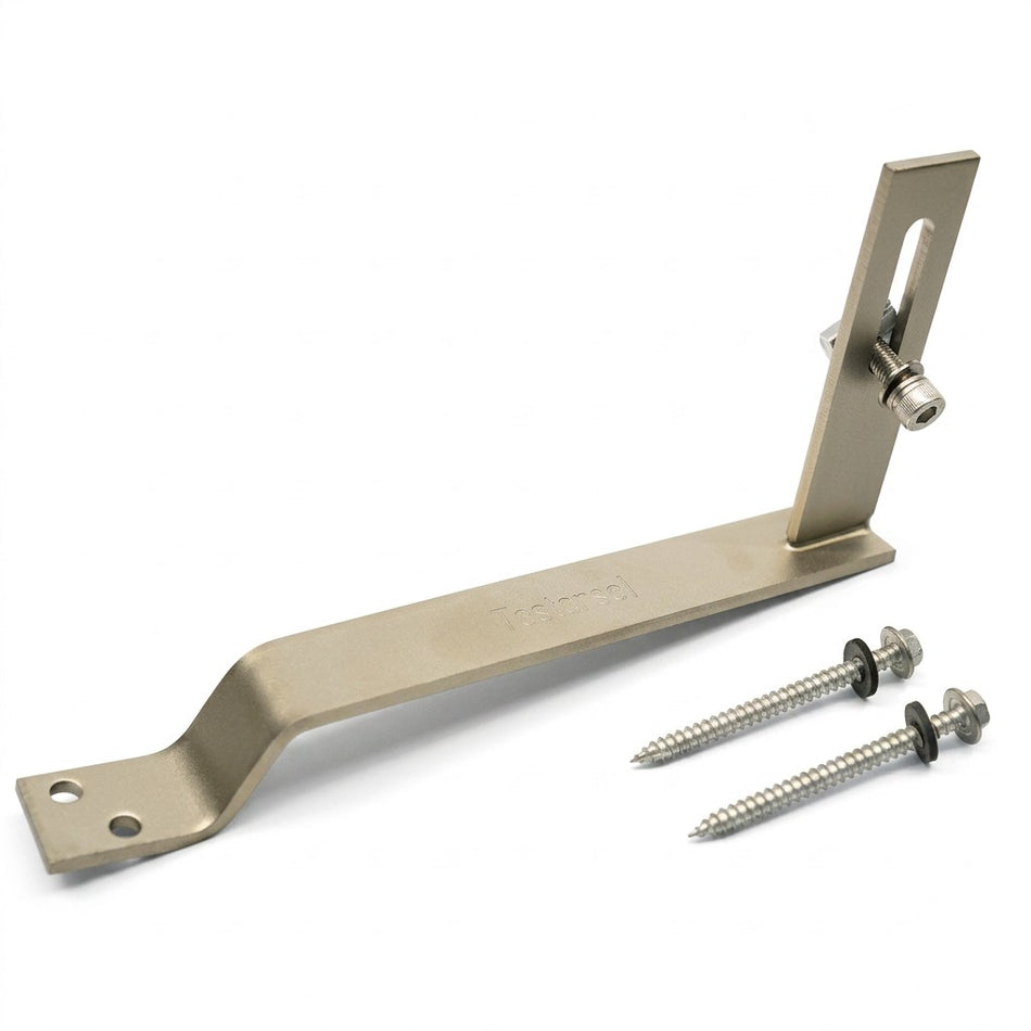 Fastensol Flat Tile Roof Hook (Landscape) TH02A — Adjustable Stainless Steel Solar Hook