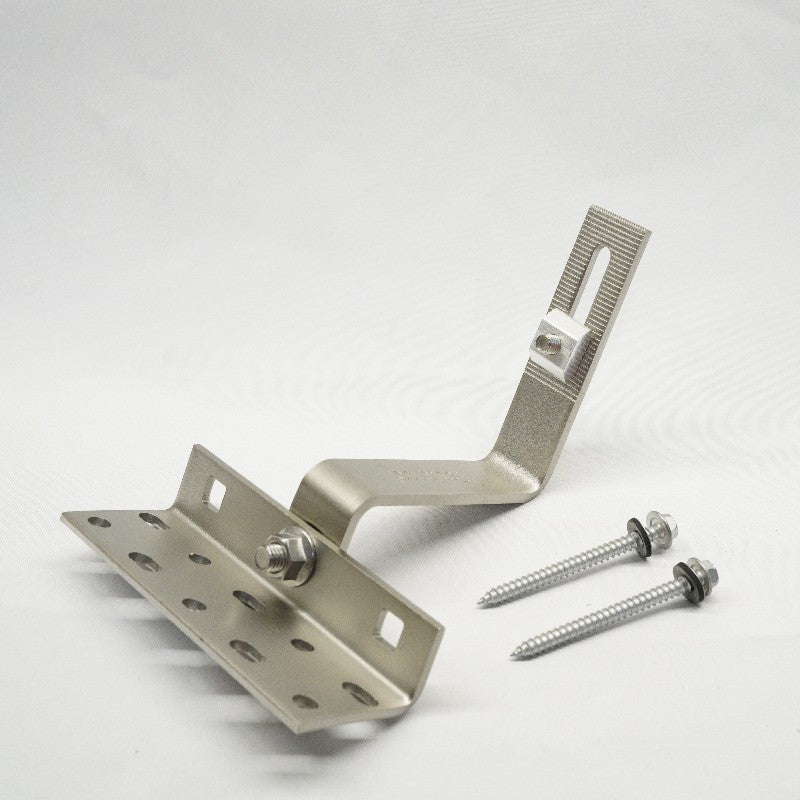 Fastensol Portrait Concrete Tile Adjustable Hook TH05 — Stainless Steel Solar Mounting Hook