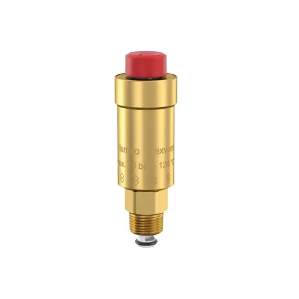 Flamco Flexvent Automatic Air Vent with Shut-Off Valve – 27740 (½" BSP) and 27750 (⅜" BSP)