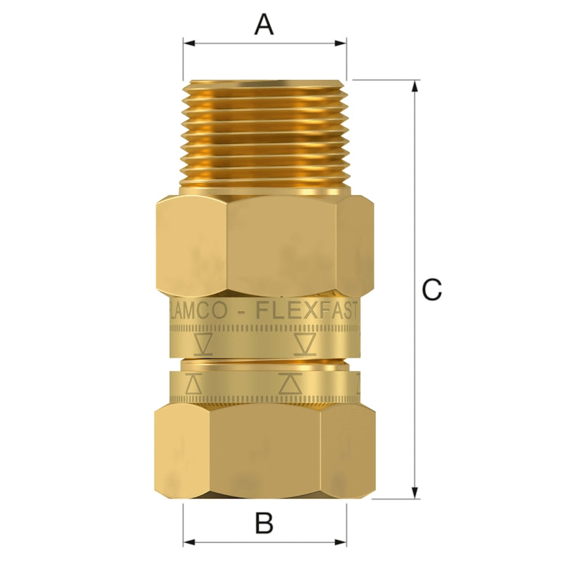 Flamco Flexfast Expansion Vessel Service Valve - 3/4