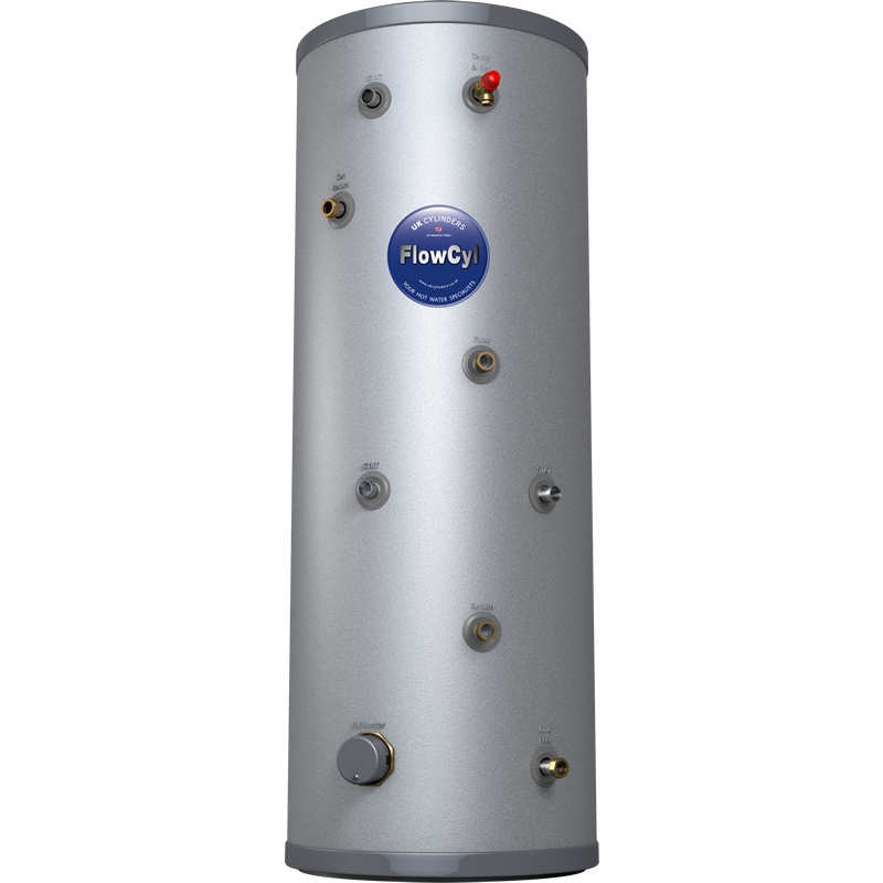FlowCyl 200L Unvented High Quality Stainless Steel Heat Pump Cylinder