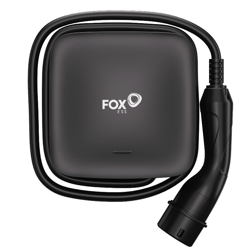 Fox 7kW L Series EV Charger 1PH Commercial with 5m Type 2 Cable
