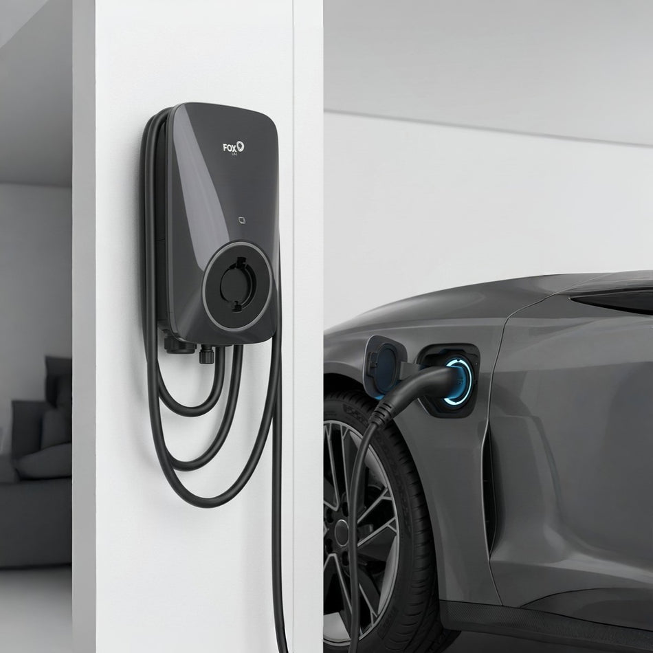 Fox ESS 7kW EV Charger Black | A7300P1-E-2-WO | 5m Type 2 Cable