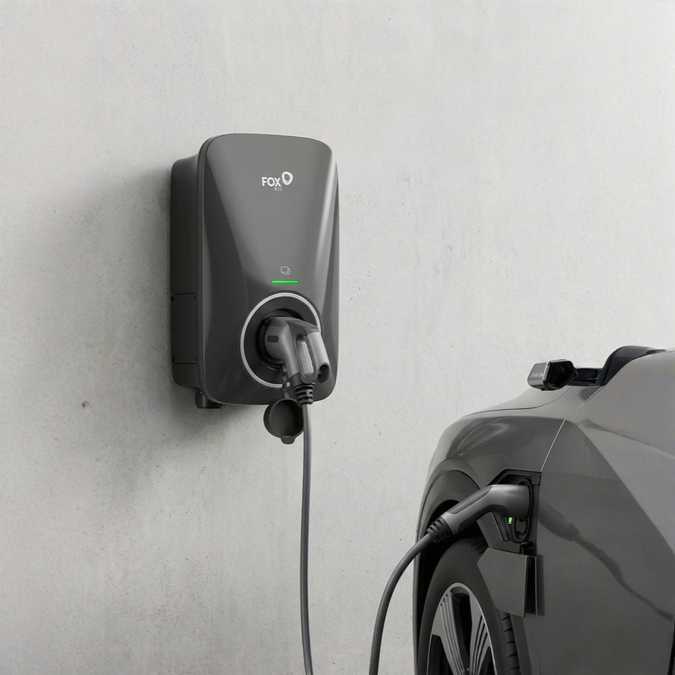 Fox ESS 7.3kW Socket EV Charger Black | A7300S1-E-B