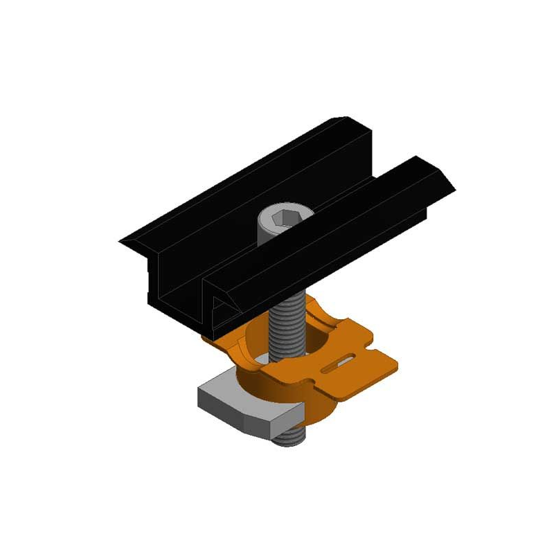 GSE Ground Mount EVOLUTION Mid Clamp 30/40mm – Black