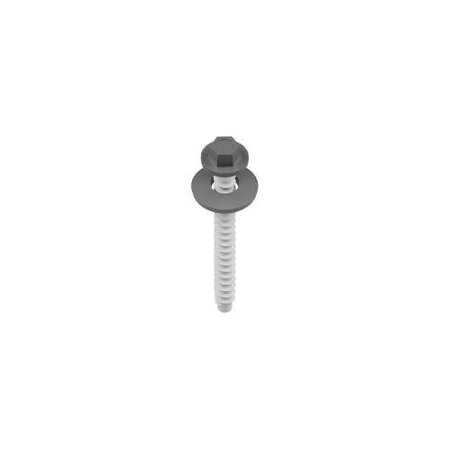 GSE 6.5 x 60mm In Roof Screw with EPDM Washer - A2 - Black