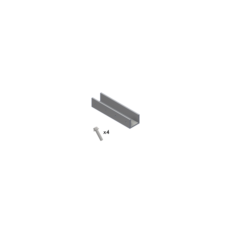 GSE Ground Mount EVOLUTION Rail Connect with screws