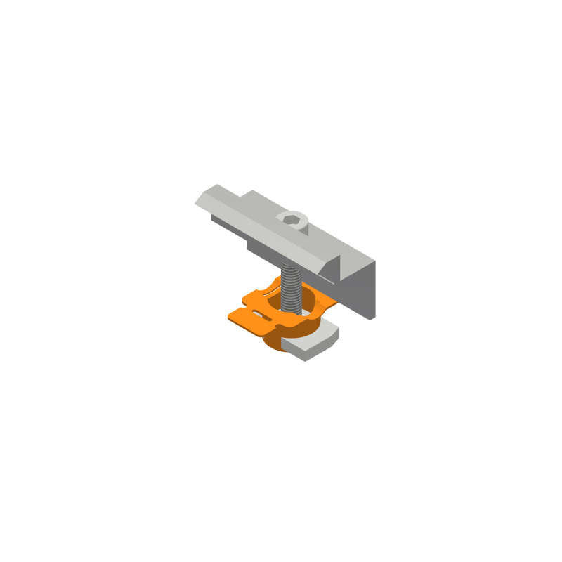 GSE Ground Mount EVOLUTION End Clamp 30MM - Black