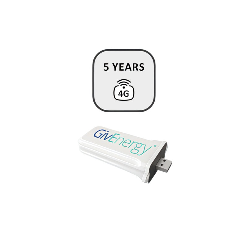GivEnergy 4G Mobile Internet Wi-Fi Dongle with 5 Year Data Plan for reliable internet connectivity.
