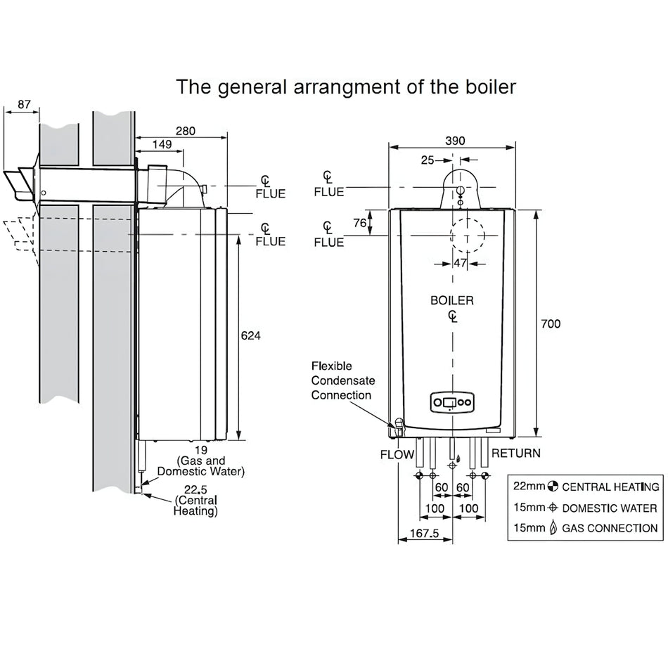 Glow-Worm Direct Rear Flue Kit