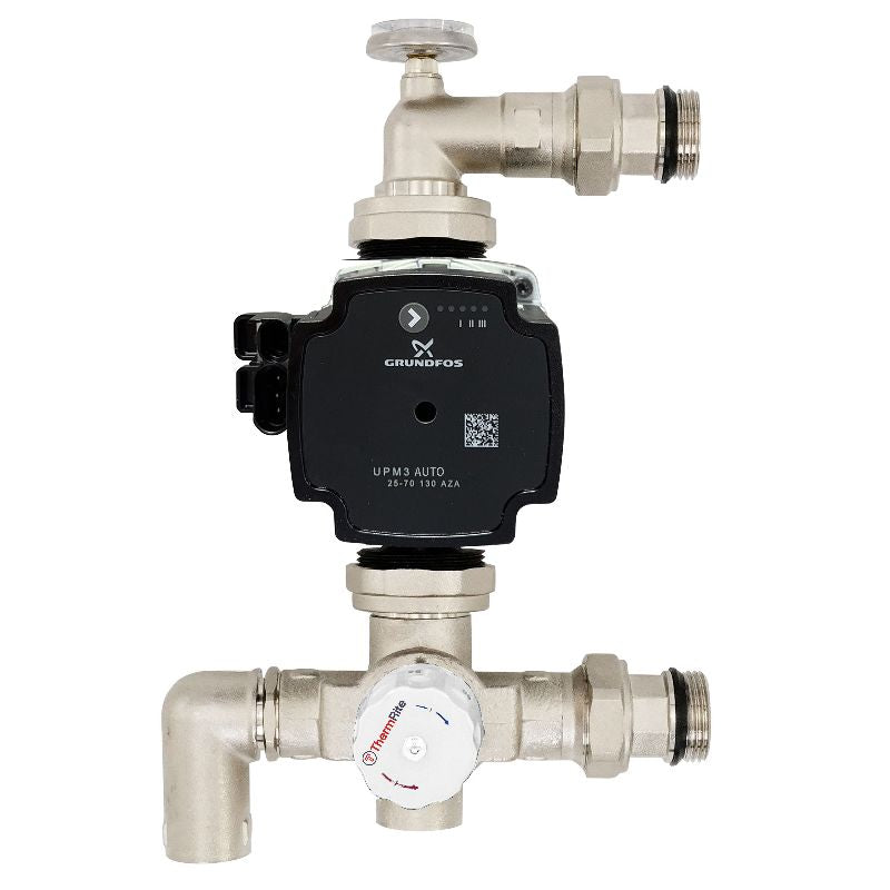 Grundfos water valve on a white backgroundJoisted Floors Underfloor Heating System 132m²
