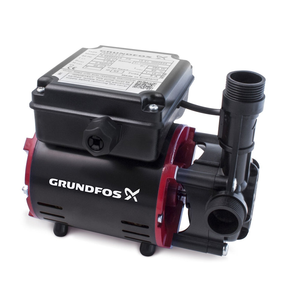 Grundfos SSR2-2.0 C 2.0 Bar Single Impeller Positive Head Composite Shower Pump