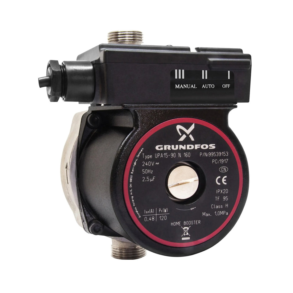 Grundfos UPA15-90N Small Appliance Booster Pump – Reliable Domestic Water Pressure Booster