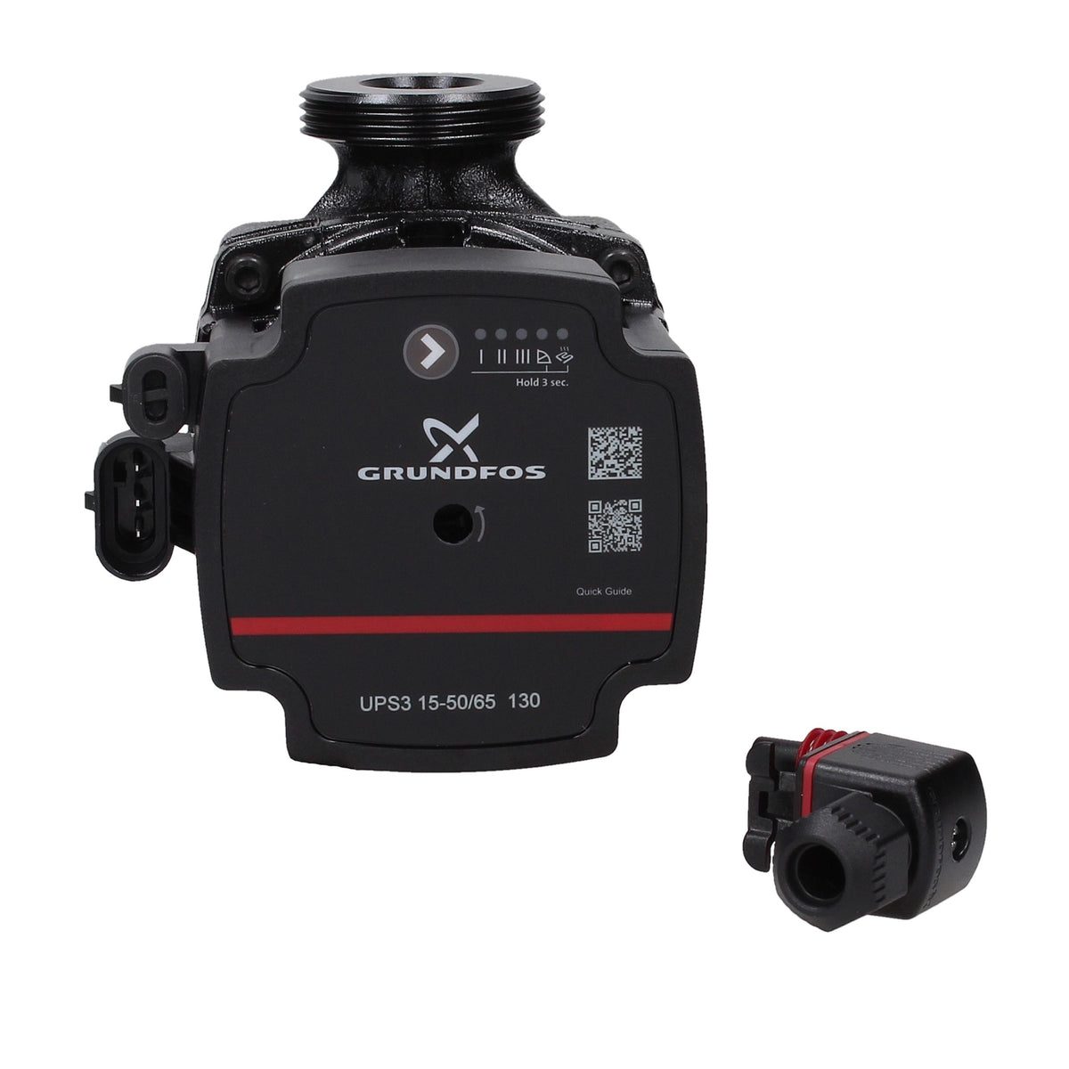 Grundfos UPS3 15-50/65 130 Circulating Pump designed for efficient water circulation in heating systems.