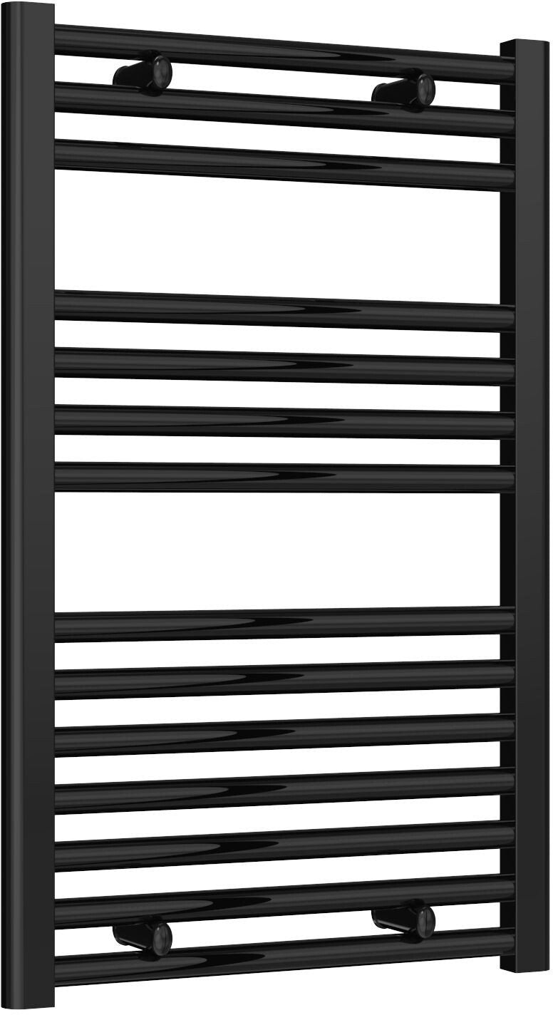 Reina Diva AG50800BF Black Flat Towel Rail 500mm x 800mm