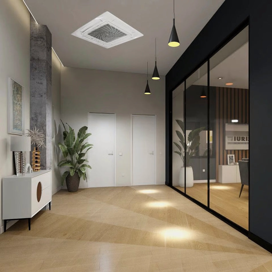 Haier 5kW Light Commercial Cassette Air Conditioner Kit – Ceiling Cassette, Outdoor Condensing Unit & Wall Controller (R32)