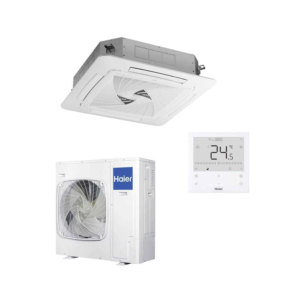 Haier 7kW Round Flow Cassette Air Conditioner Kit – 360° Ceiling Cassette, for Offices & Retail