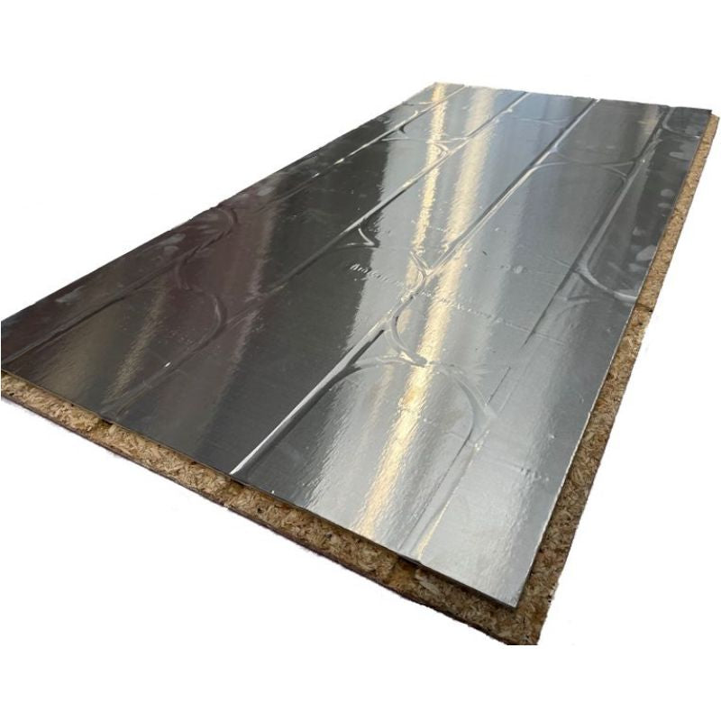 HeatBoard One Max Plus 2400x600mm – All In One Foiled Grooved Chipboard Panel – High Heat Output