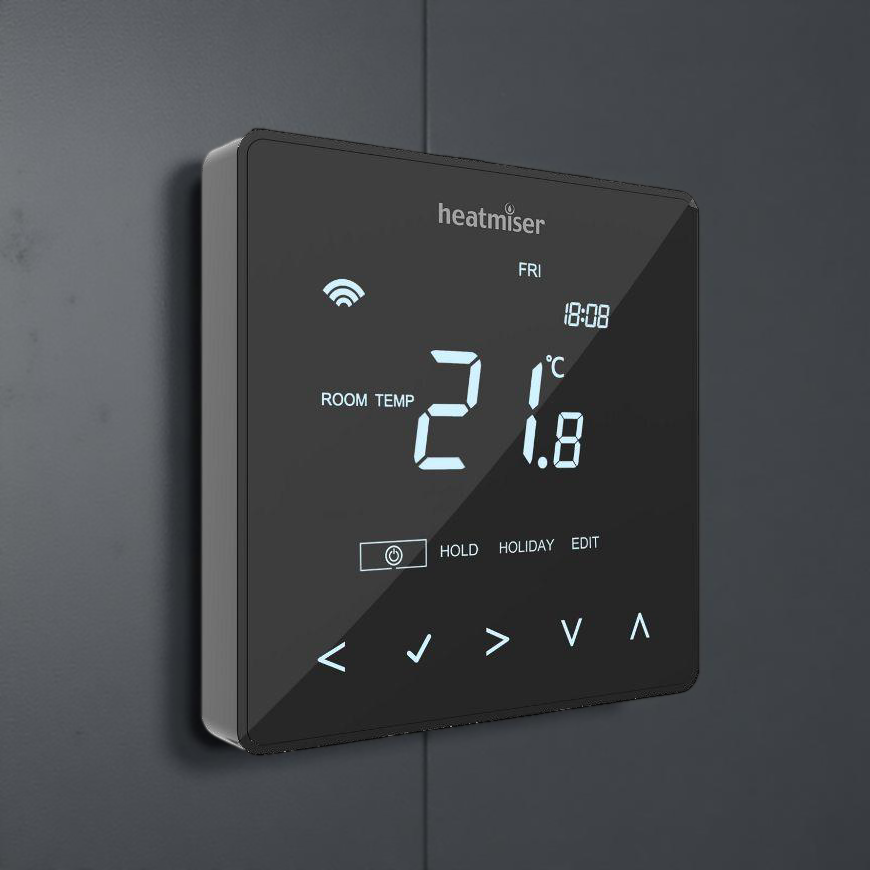Heatmiser neoStat WiFi Thermostat Black Carbon