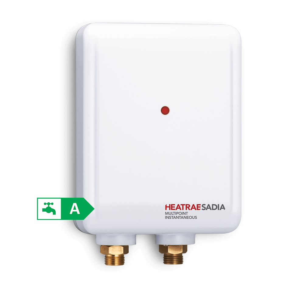 Heatrae Sadia Multipoint Instantaneous 7kW Water Heater - Compact Electric Shower & Tap Booster