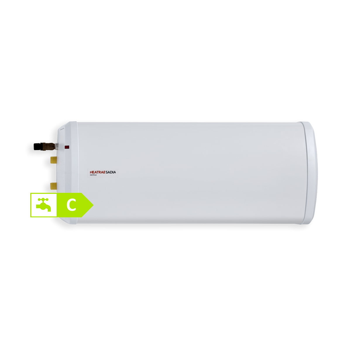 Heatrae Sadia Hotflo 50L 3kW Horizontal Unvented Water Heater | ErP Compliant Electric Cylinder