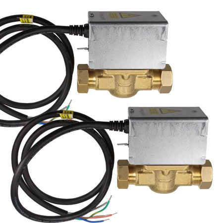 Honeywell Home V4043H1056 22mm 2-Port Motorised Zone Valve Twin Pack — 2 Valves S-Plan Central Heating Zone Control