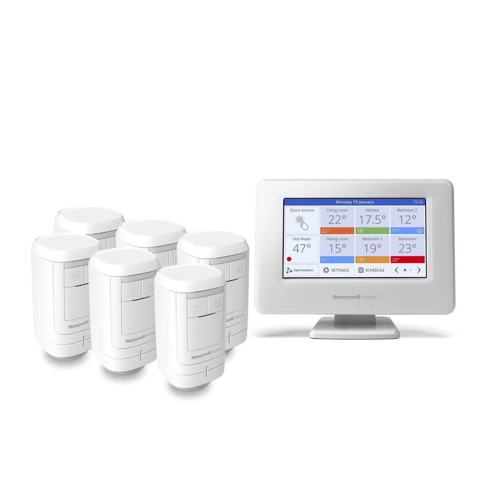 Honeywell Home Evohome Essentials Pack | ATP926G3001 Multi-Zone Smart Heating Starter Kit