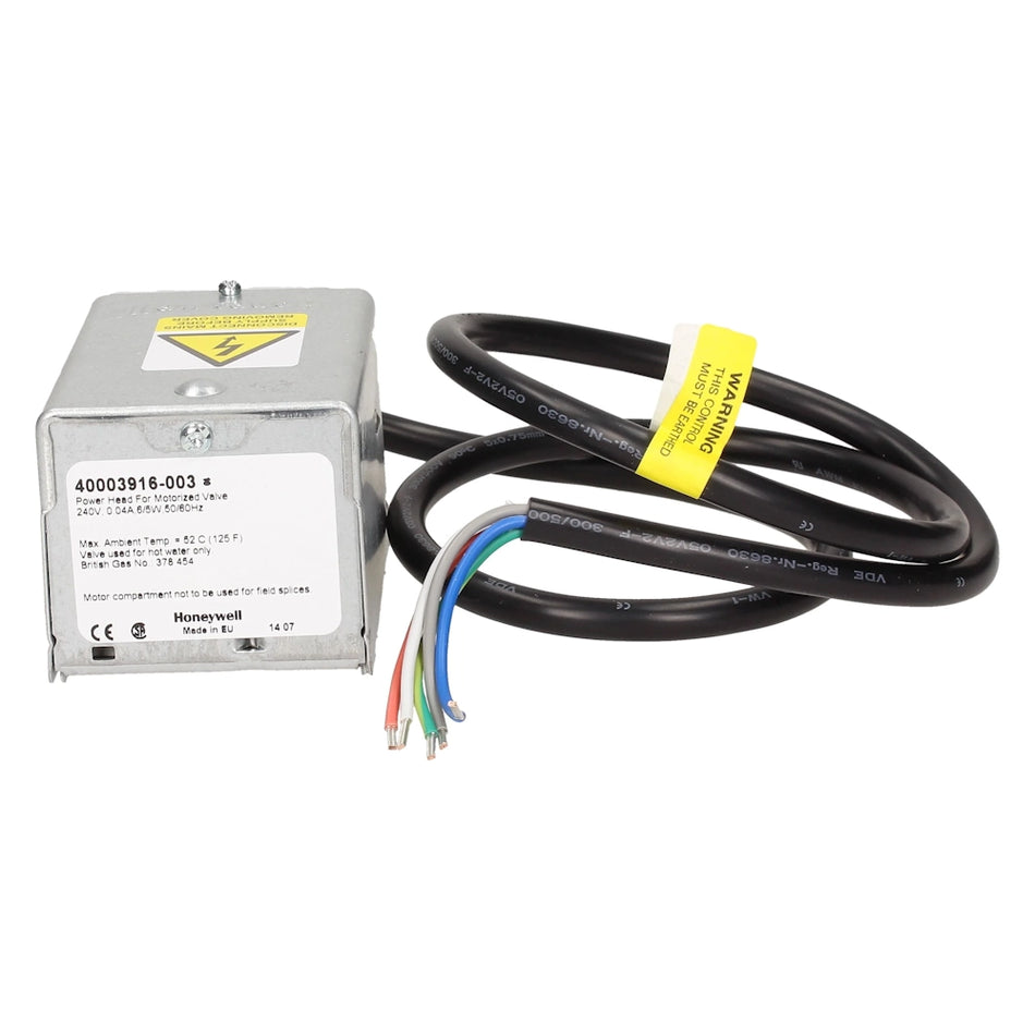 Honeywell Home 40003916-003/U Replacement Actuator Powerhead V4073A 3-Port Mid-Position 5-Wire Motorised Valve