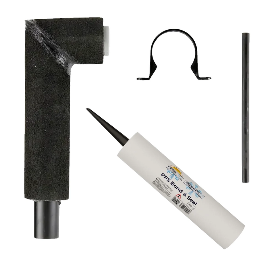 Condensate Pro Connection Kit 2 – Pre-Insulated Wall Connection for External Condensate Pipes