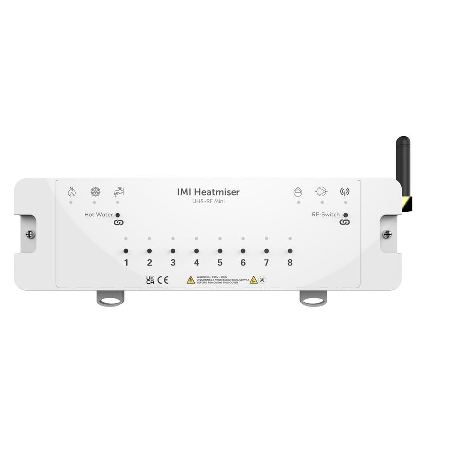 IMI Heatmiser UH8-RF Mini 8 Zone Wireless Wiring Centre