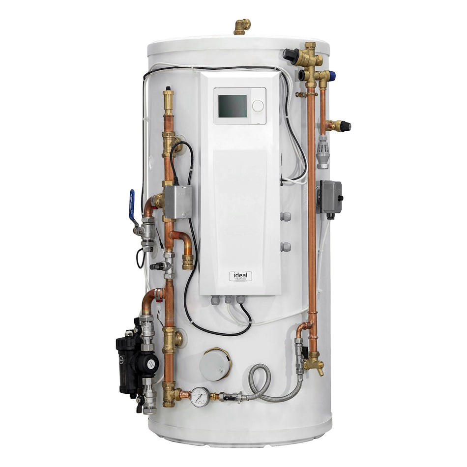 Ideal HP290 Pre-Plumbed DHW Cylinder — Single Zone (150/180L)