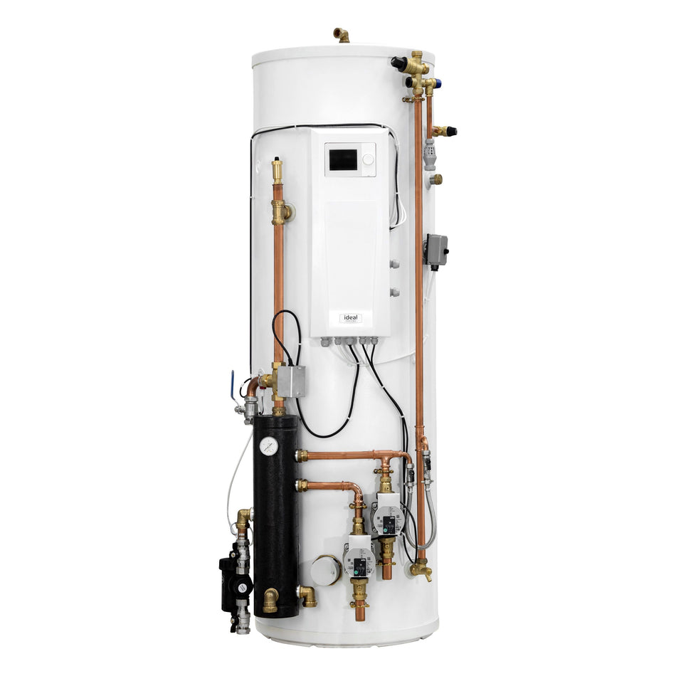 Ideal HP290 Pre-Plumbed DHW Cylinder — Two Zone with Low Loss Header (210/250L)